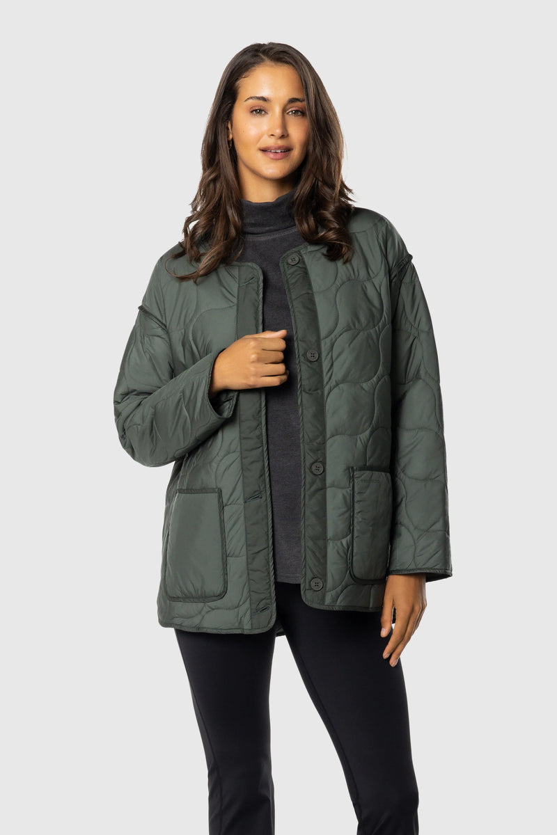 Quilted Jacket Green | Lightweight Warmth | TEAMLTD