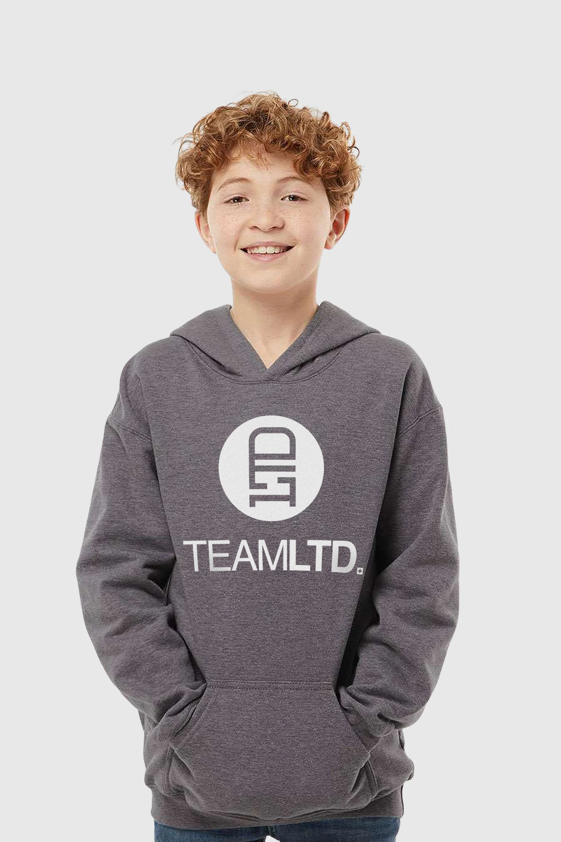 Youth Heather Grey Classic Hoodie