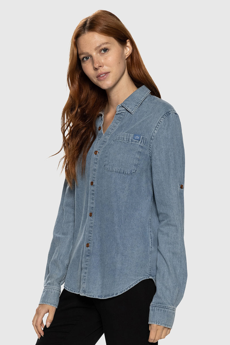DSG Outerwear Victoria Snap-Up Shirt- Women's Lichen 2XL 50110