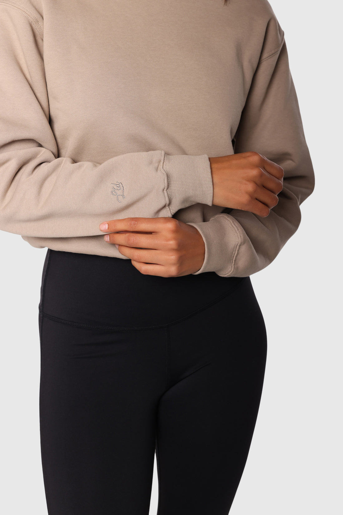 Cinch-Waist Crewneck