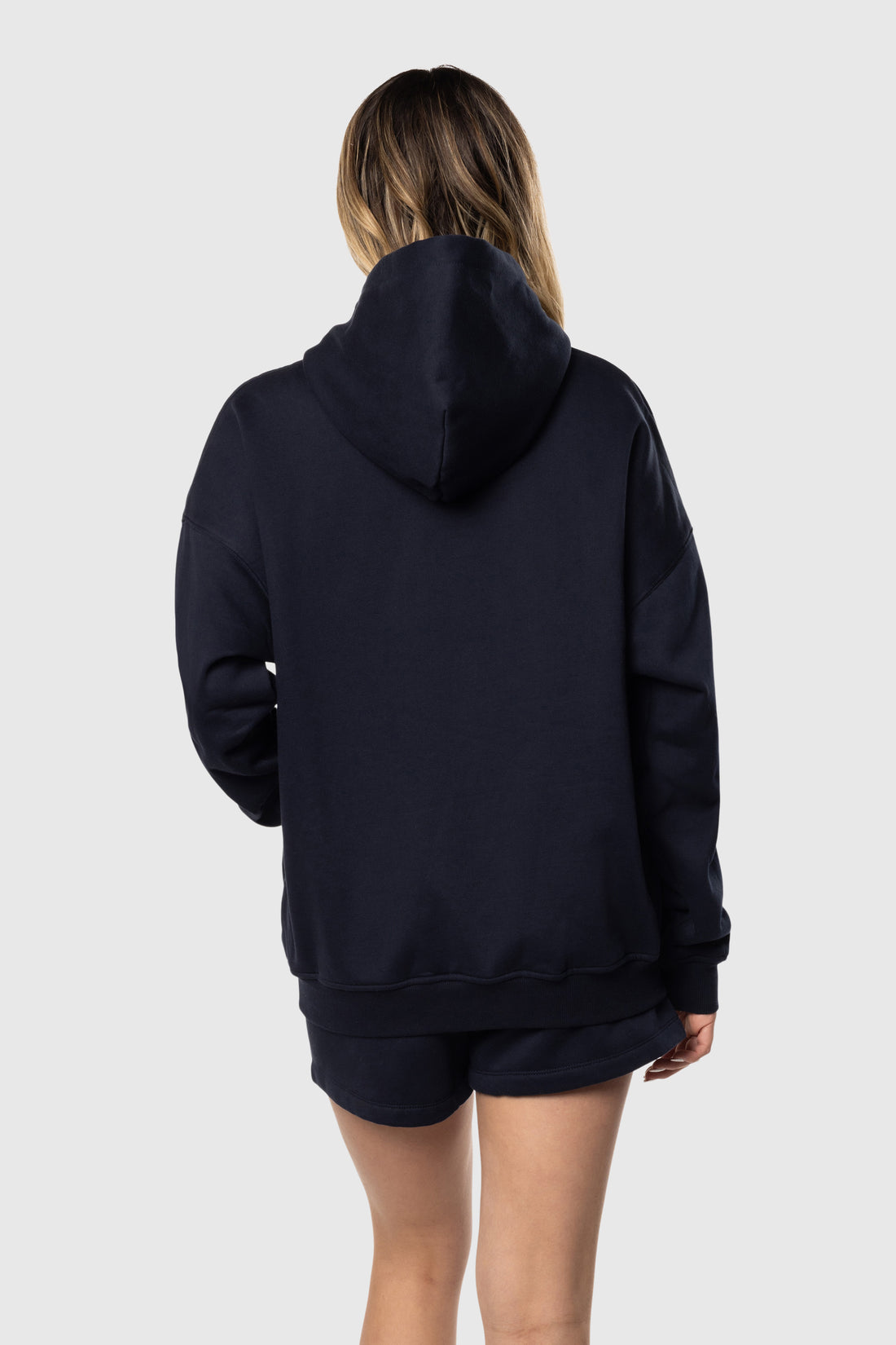 Navy Oversized Fleece Set