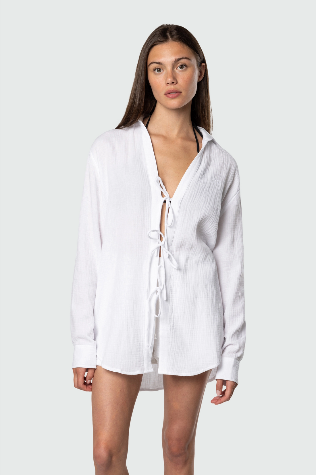 Breeze Tie Front Long Sleeve