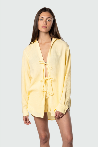 Breeze Tie Front Long Sleeve