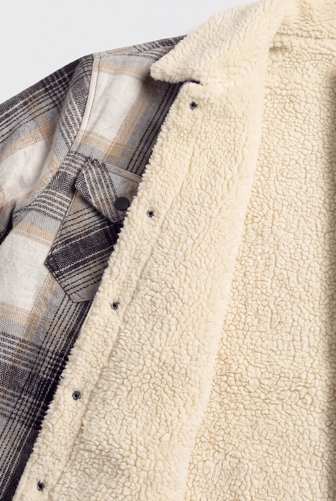Plaid Sherpa Jacket