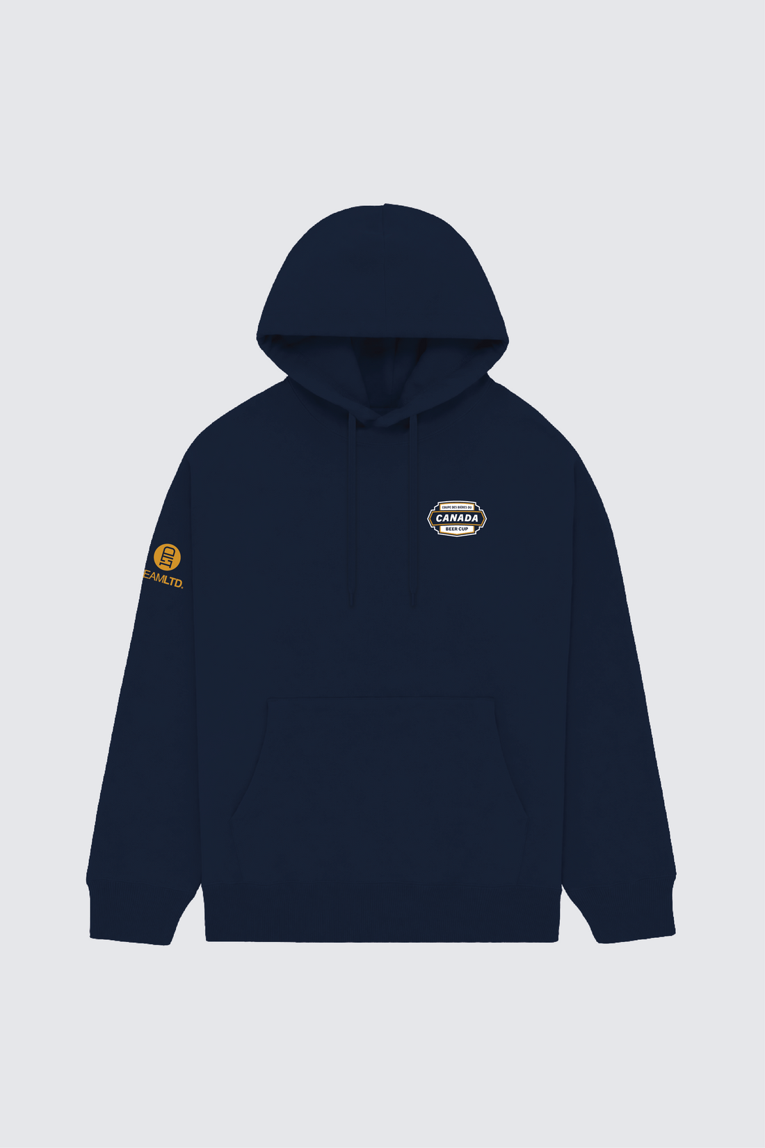 Canada Beer Cup Hoodie - Navy - Front