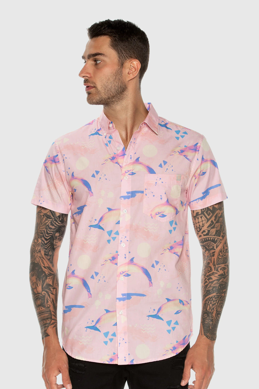 Dolphin Button Up